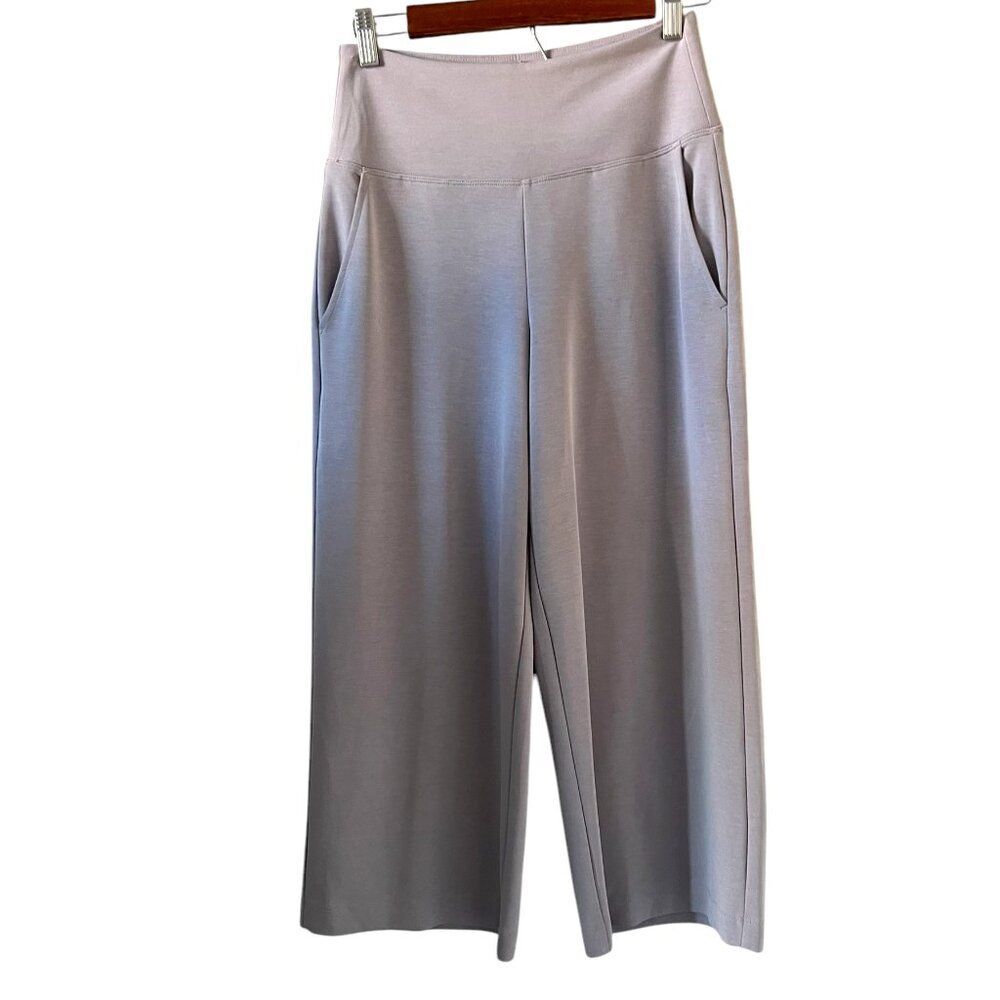 Athleta Seasoft Wide Leg Crop Pants In Tinsel Purple Size XS